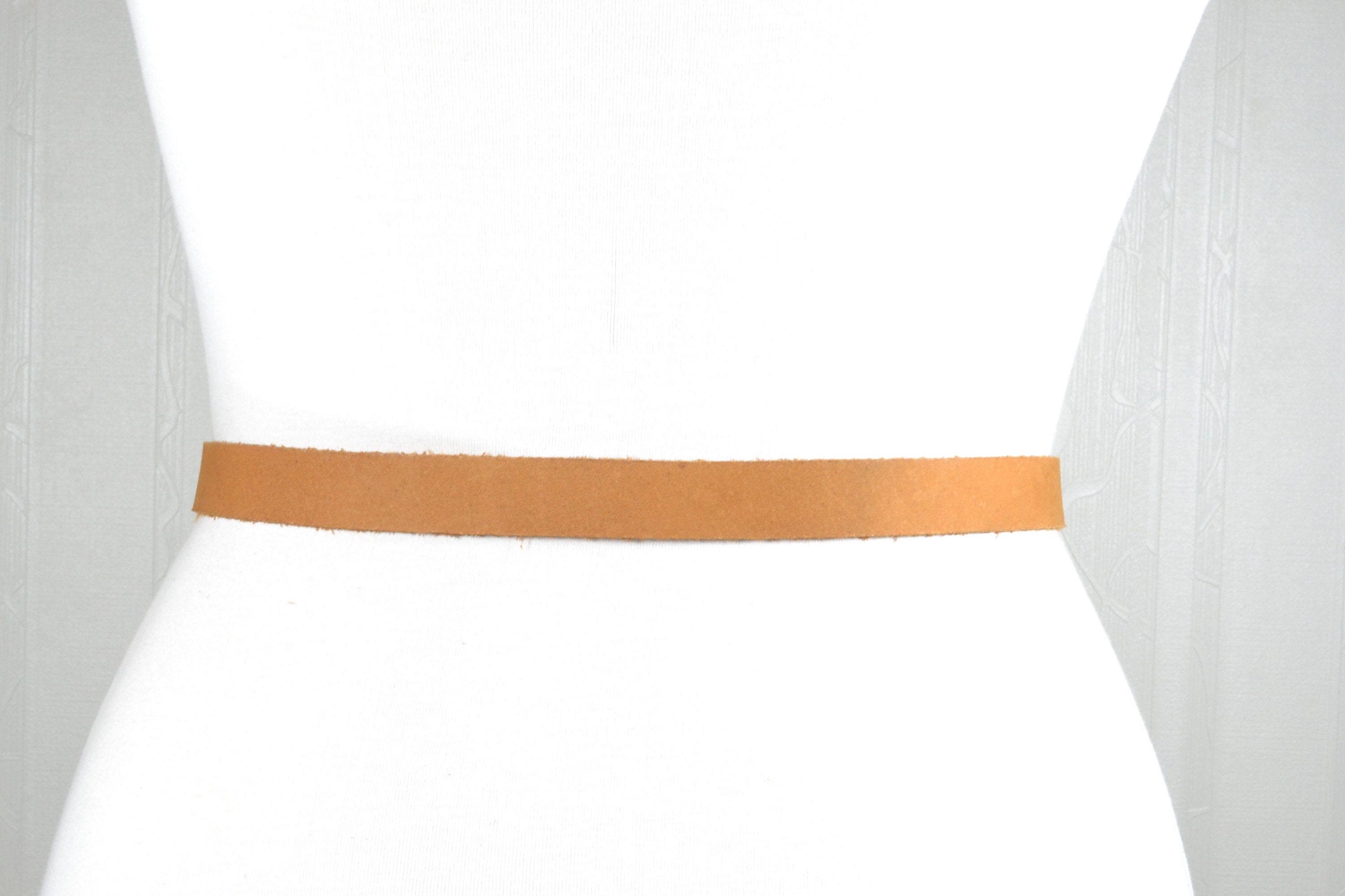 thin brown belt for dress Ladies' Skinny Belt main image 1