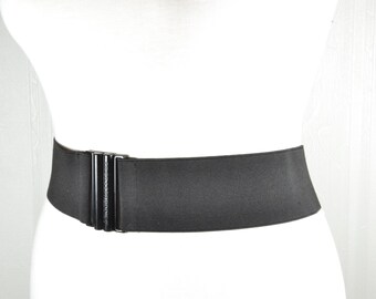 6928 Womens Black Belt Stretch Belts For Women Fashion Wide Elastic macoking Black Belts for Women Wide Elastic Belt for Dresses  main image 3
