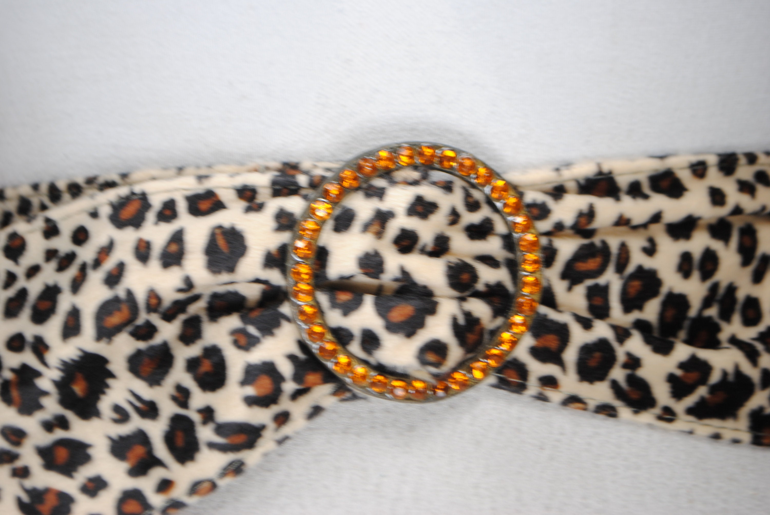 00’s Y2K leopard fur belt grunge ヒョウ柄 00s archive Y2K leopard fur belt grunge