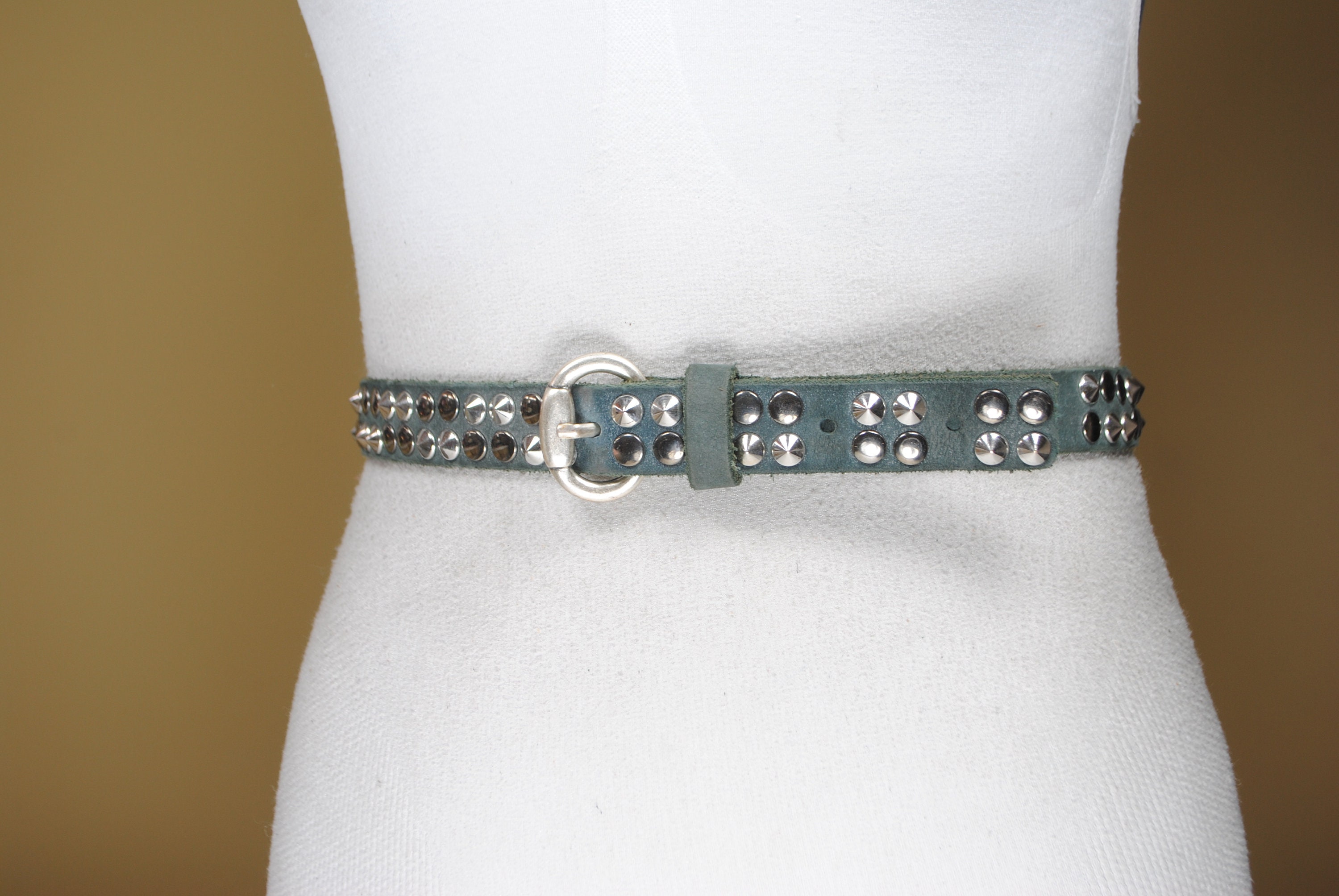 Gray Studded Belt for Women - Etsy