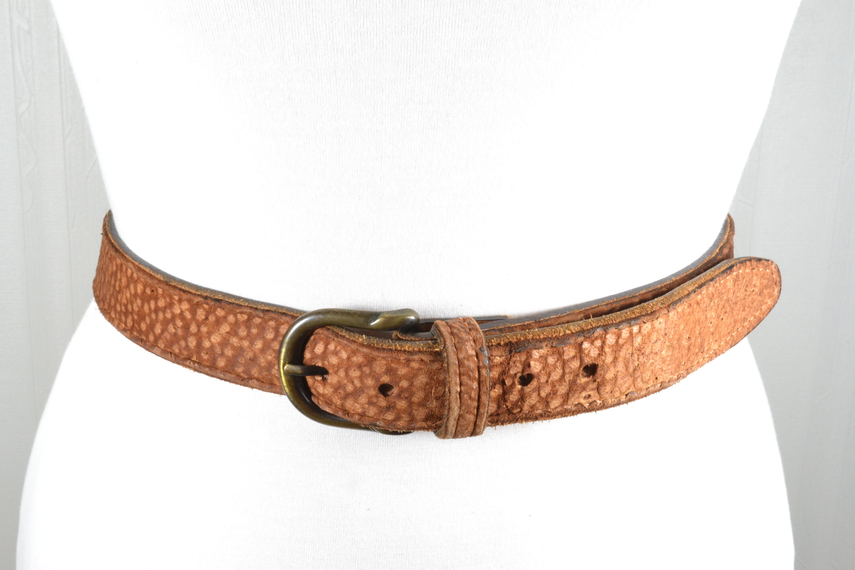 Vintage Brown Leather Belt with Silver Buckle (women\'s size M) most-wanted-usa-5152-brwn-main.jpg main image 4