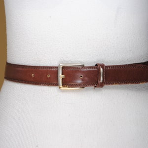 Tan Brown Leather Belt, Classic Brown belt, Vintage Brown belt