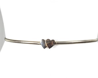 Iridescent Silver Heart Plastic Wide Retro Belt - Etsy