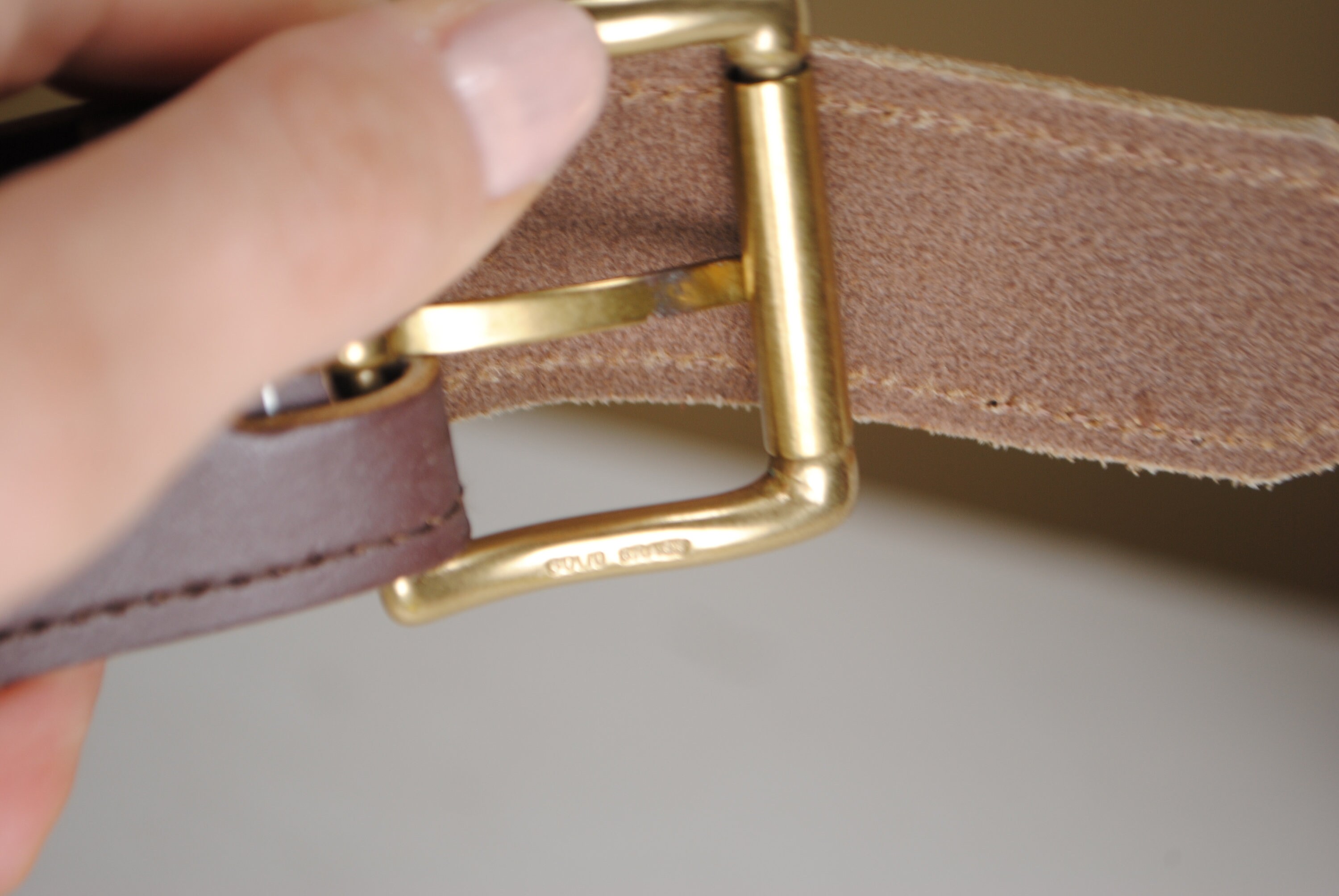 Vintage Braided Cotton Belt: Rustic Leather & Brass Boho  display picture 3
