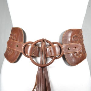 70s Fringe Belt - Etsy