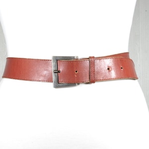 Brown leather belt for women, vintage brown belt, wide brown belt, boho brown belt, hippie brown belt, retro hipster brown belt
