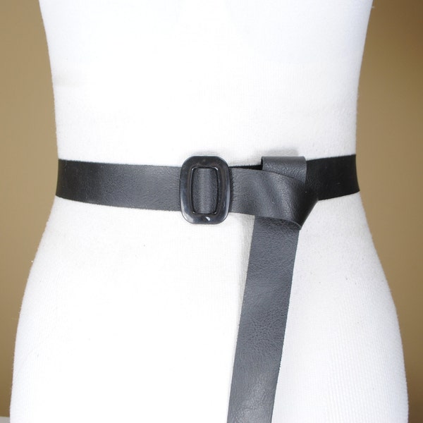 womens leather tie belt
