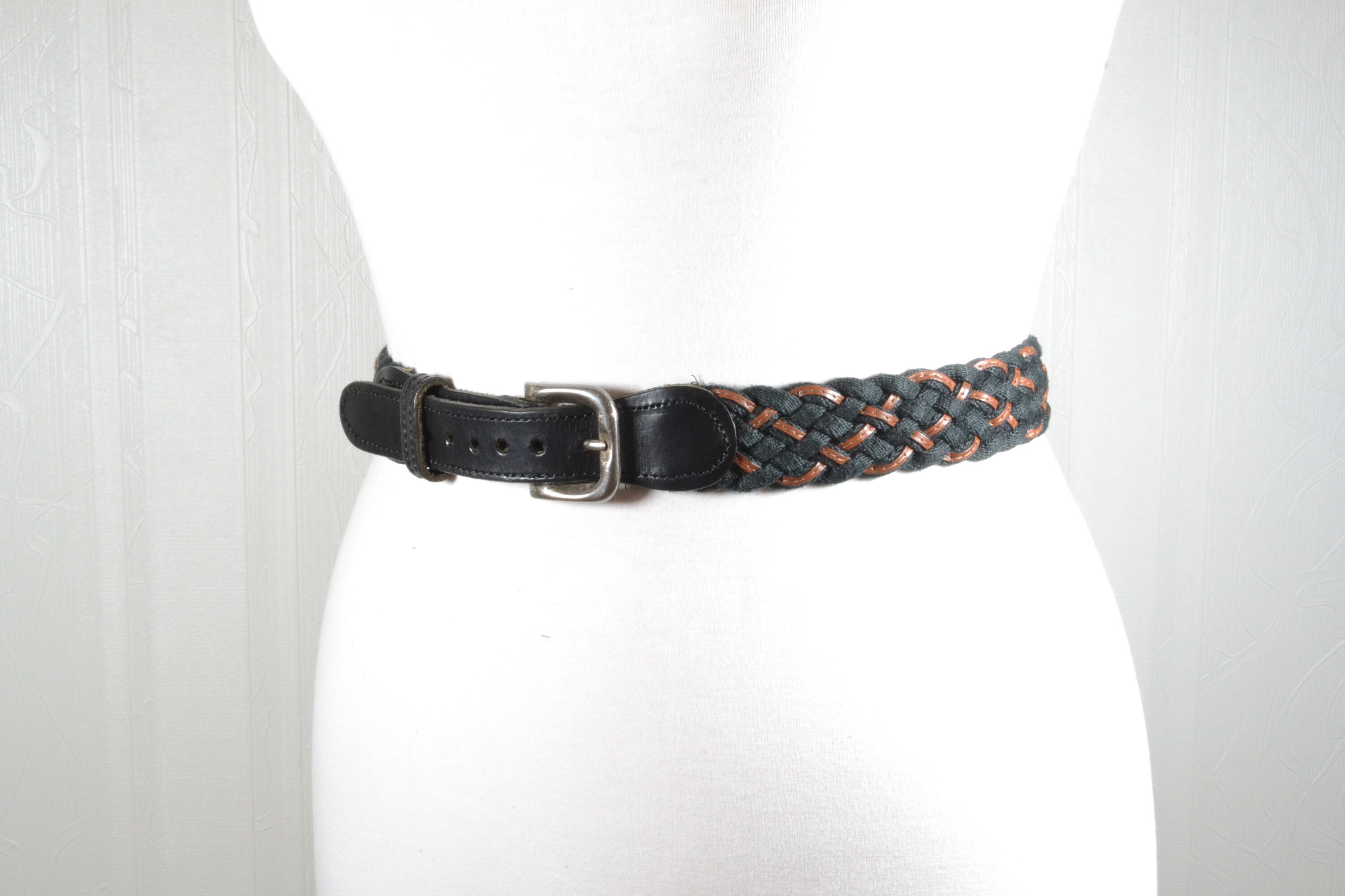 Stylish Black Braided Women\'s Belt Charlie Braid Belt - Black | Levi main image 2