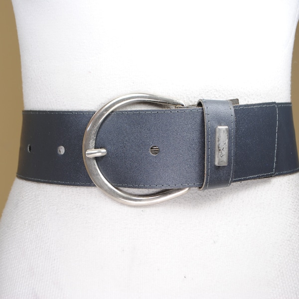 Wide Leather Belt - Etsy