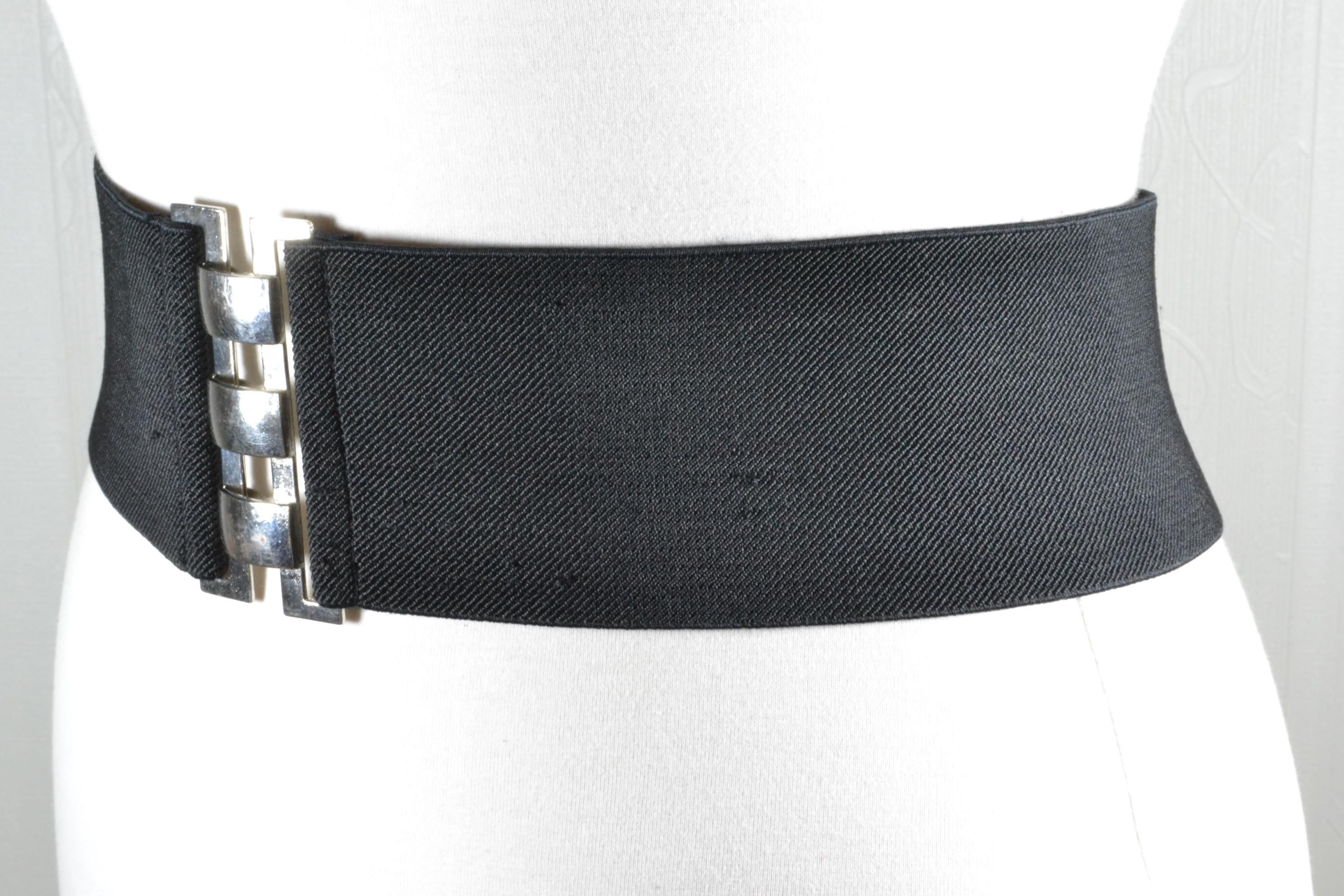 Black Wide Elastic Belt: Vintage Corset Style - Etsy