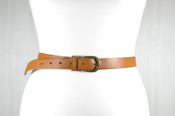 thin tan belt