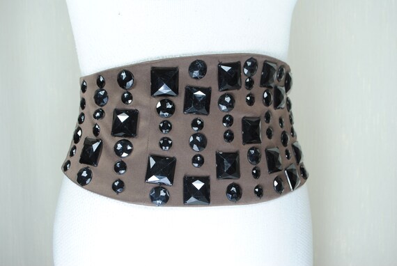 rhinestone corset belt