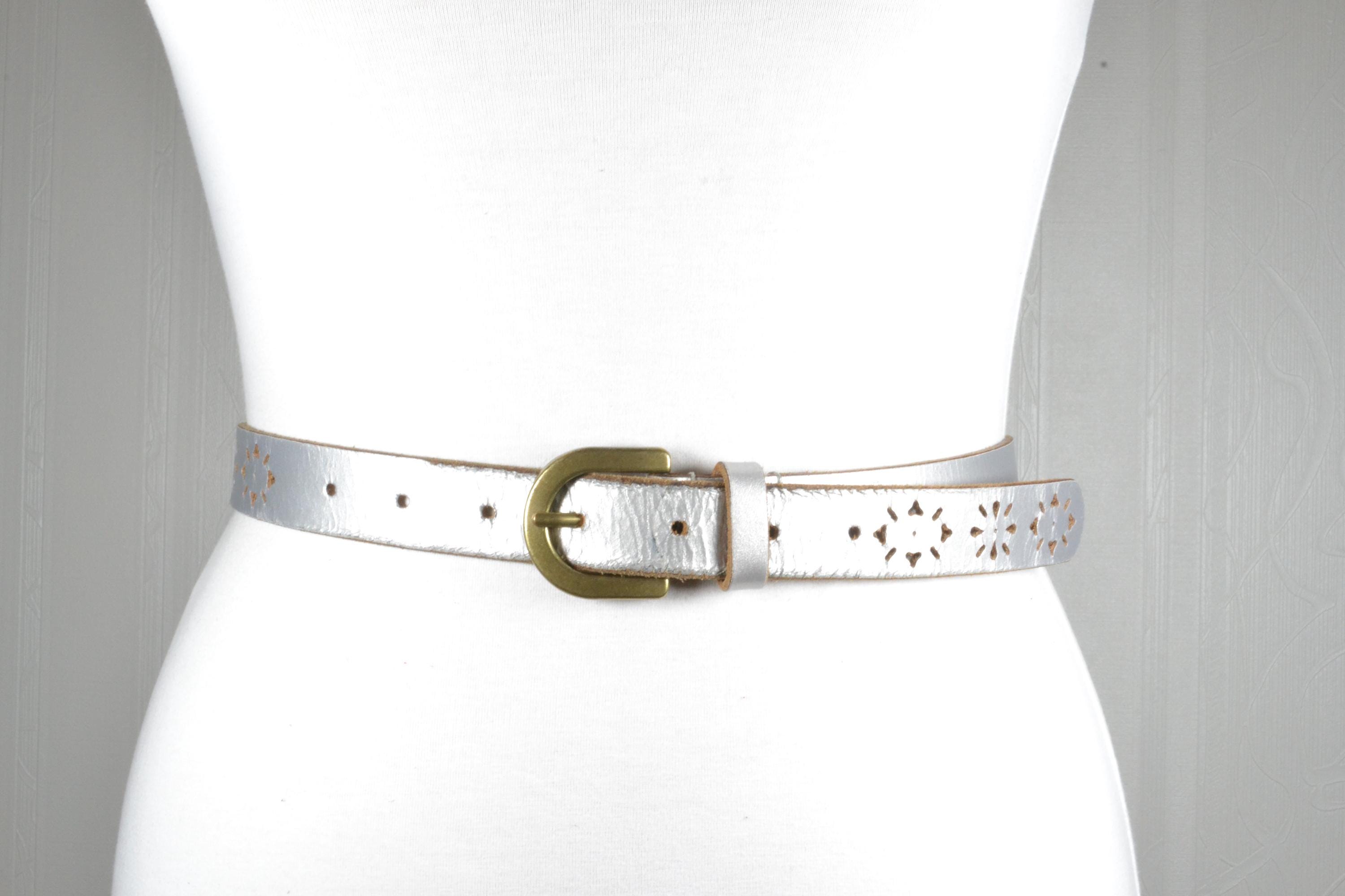 9978 Women\'s 1.25 Inch Belt With Metal Tip, Adjustable Western-inspired Diane Leather Belt – Orange Luxury women main image 4