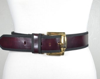 Women\'s Vintage‎ red leather belt with gold tone coins lux Seraphina Belt - Classic Burgundy Italian Leather Gold  main image 4
