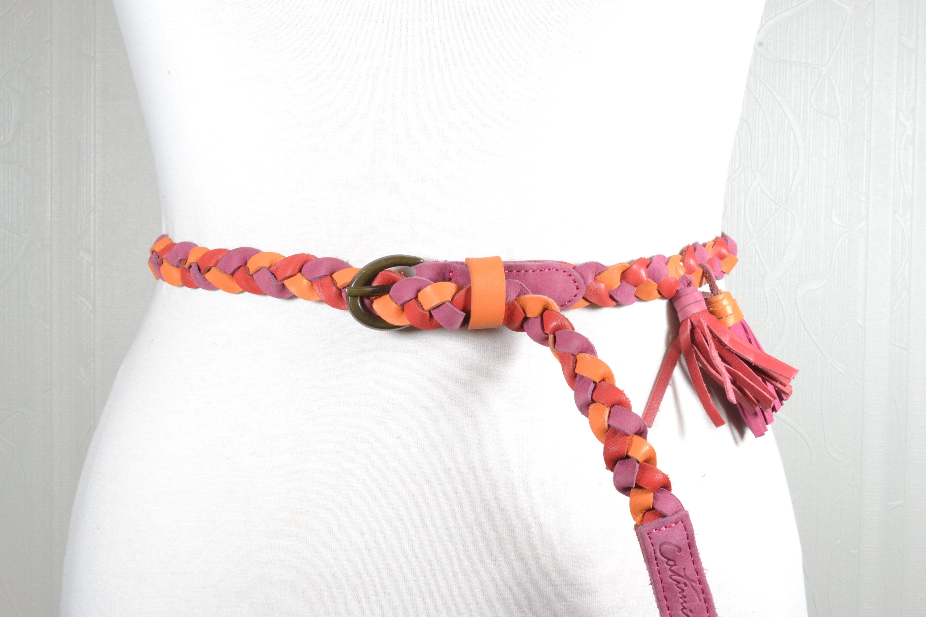Vintage Suede Belt With Tassels - Etsy display picture 1