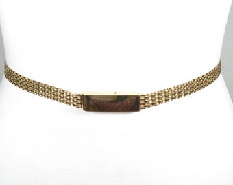 Vintage Gold Chain Belt: Minimalist Clasp, Elegant Waist Accessory