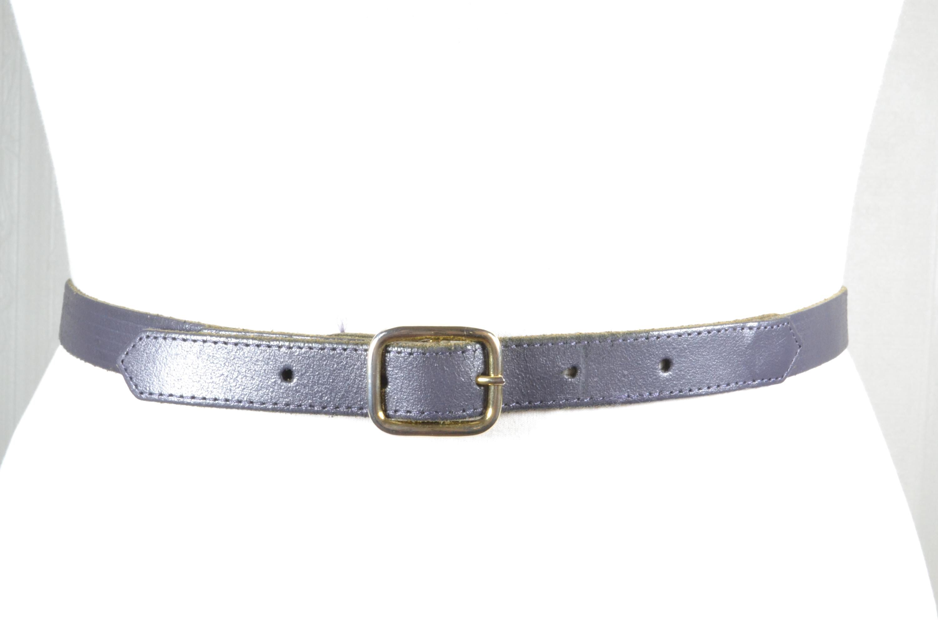 Vintage Navy Leather Wrap Belt Gold Filigree Buckle Boho Disco Glam Waist Belt Boho Disc Belt - Etsy main image 4