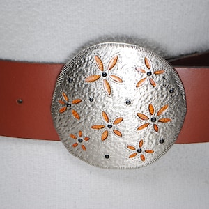 Moroccan Leather Disc Belt - Etsy Israel display picture 2
