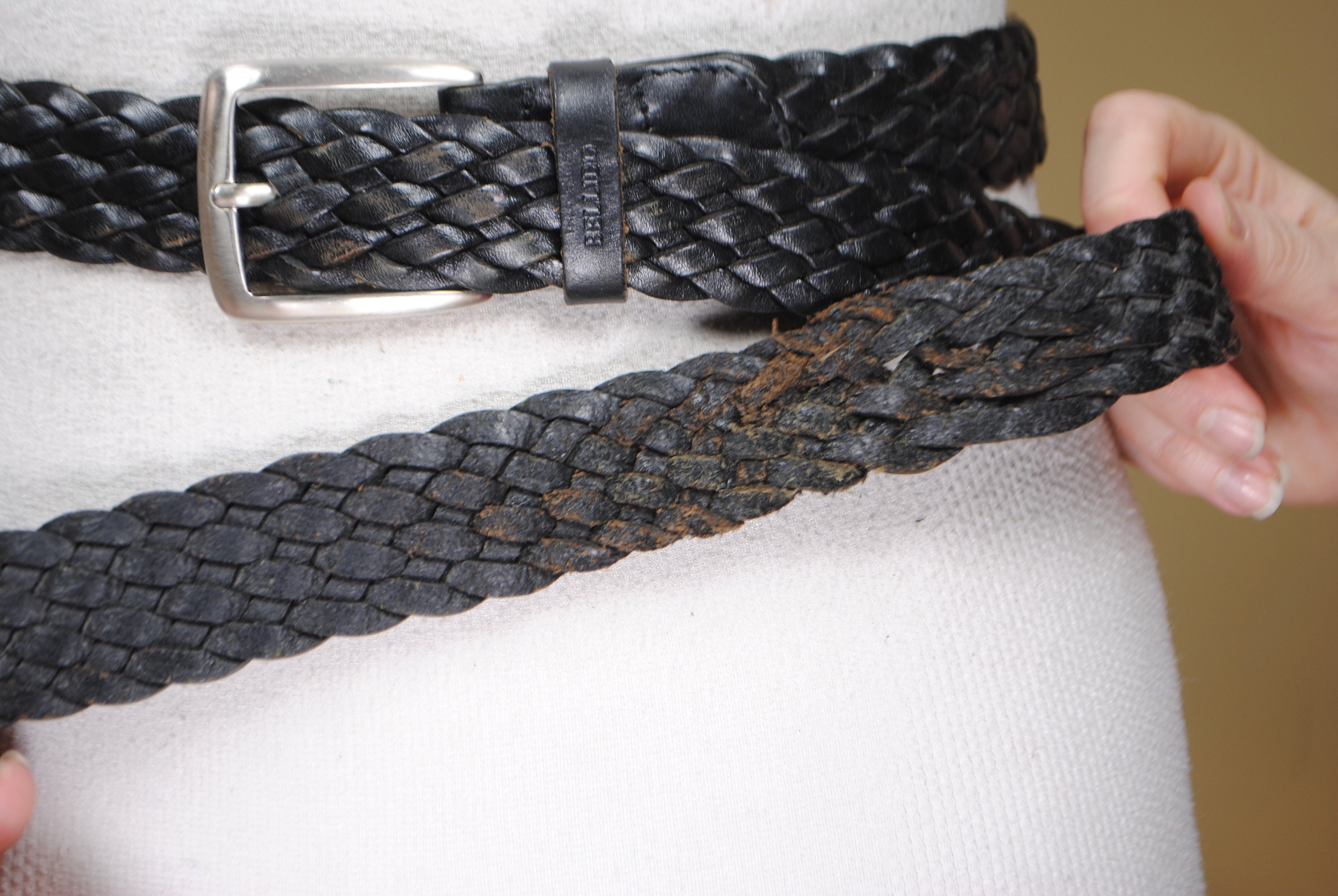 Wide Black Leather Belt with Braided Cream Rope Loop il_fullxfull.4343811132_6vjs.jpg main image 2