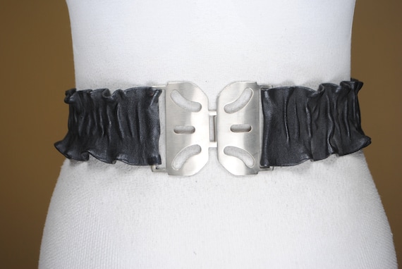 Cintura Elastica Donna Con Fibbia Strass - Larga 7cm, Vita 75-85cm, Stile Vintage - Foto 5