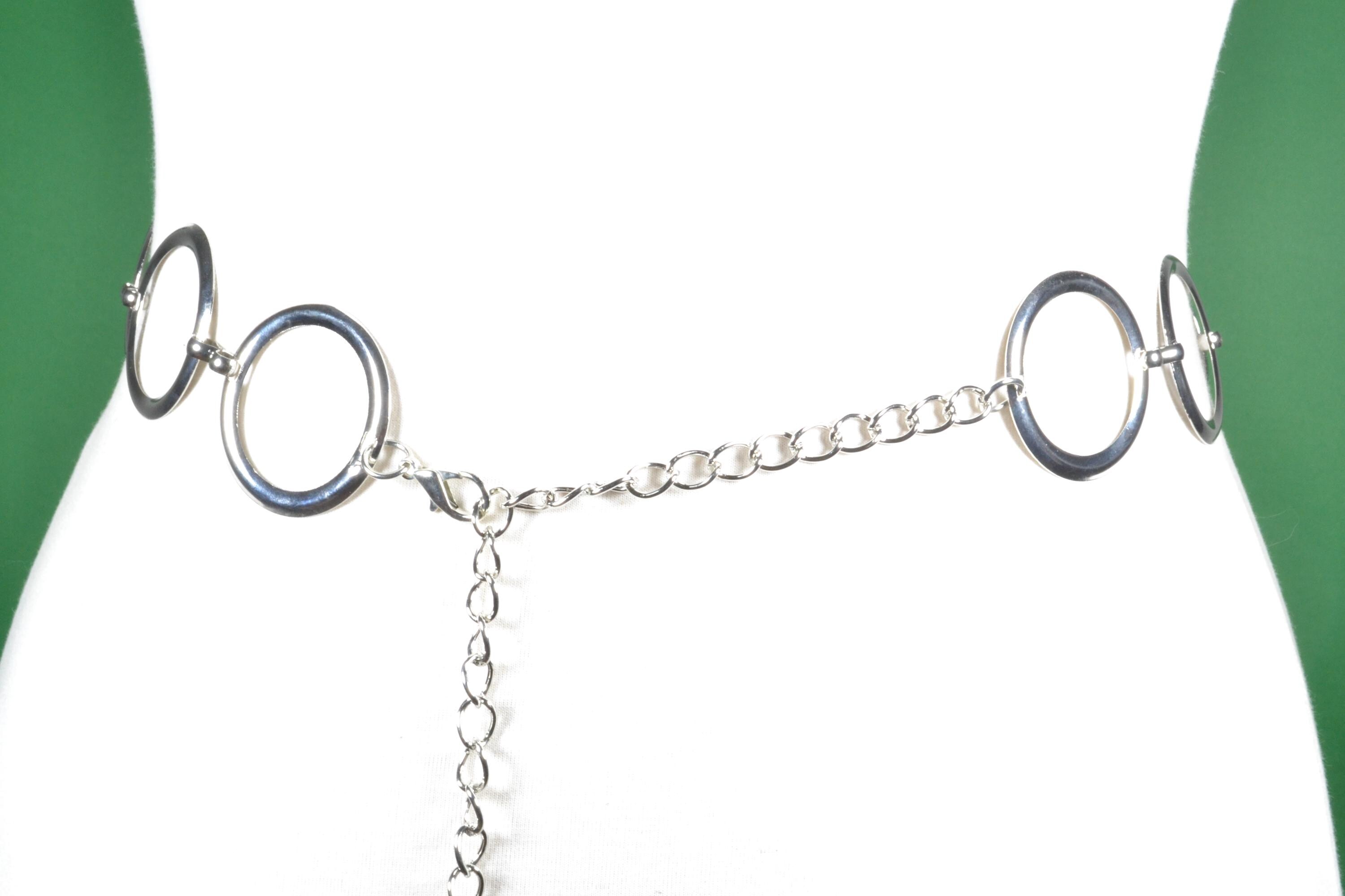 Vintage Silver Chain Belt, Ring Link Waist Belt - Etsy display picture 2