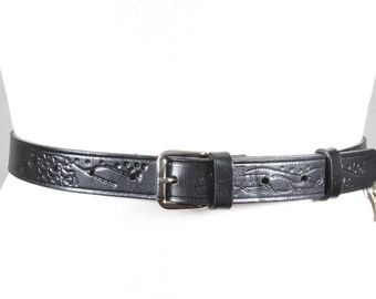 Vintage Carlisle black and silver hardware Leather Belt Med Carlisle | Accessories | Carlisle Black Leather Belt With  main image 4