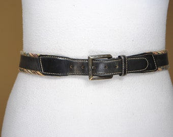 Kæmpe stor coping Ubrugelig Black Surcingle Leather Belt for Women - Etsy