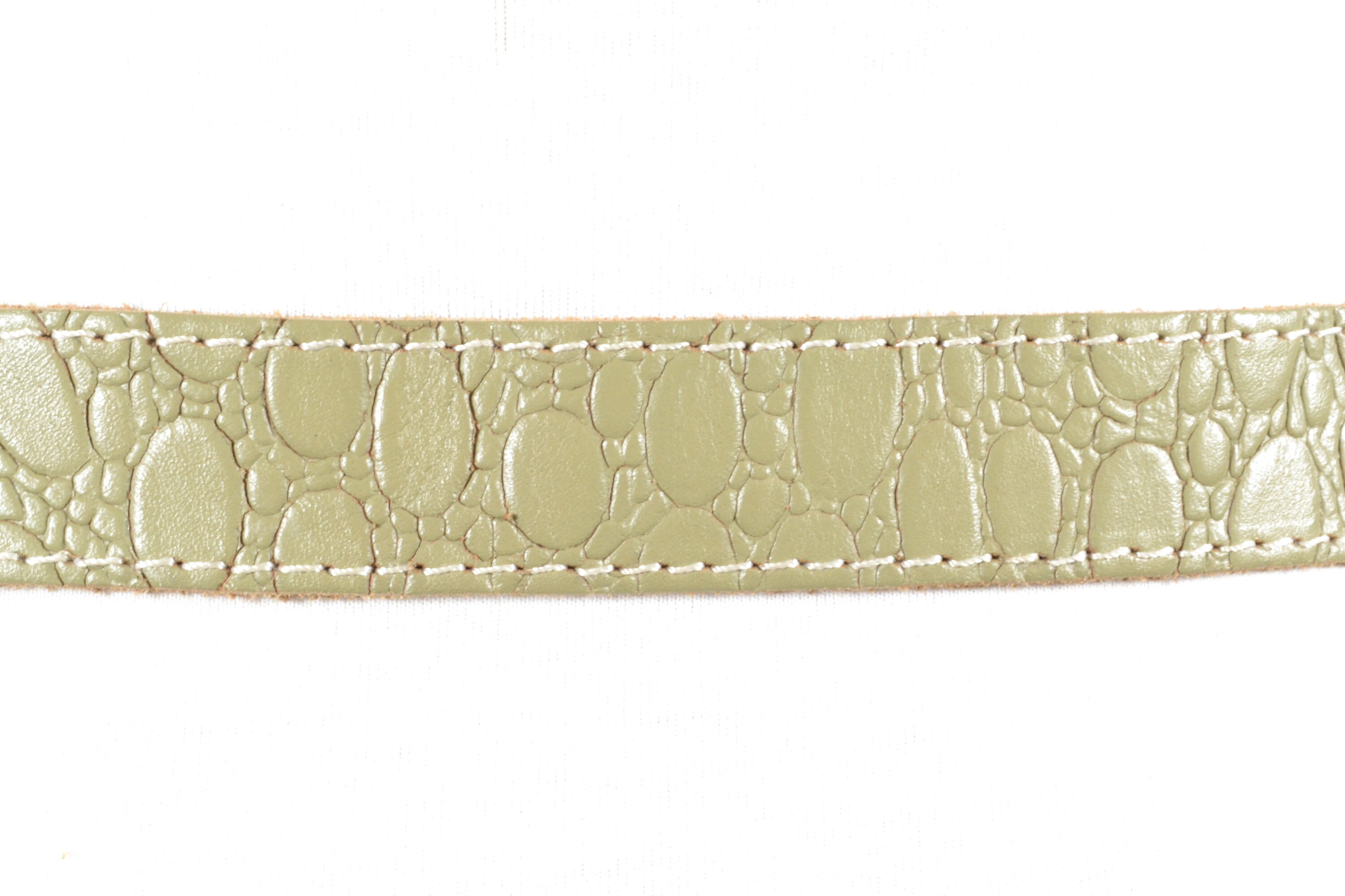 Olive Green Leather Belt: Vintage Cowgirl Style, Unisex - Etsy display picture 1