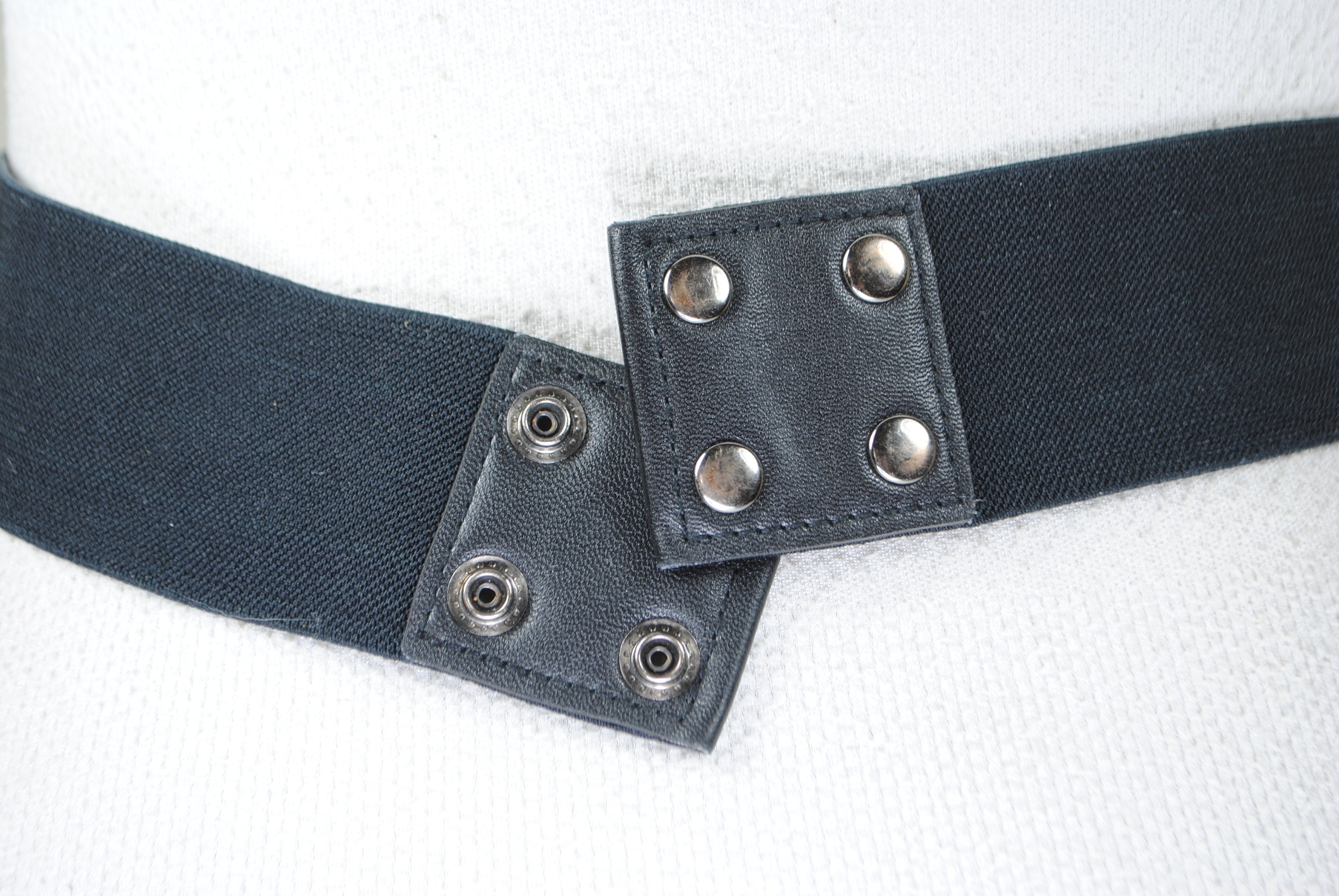 Vintage Black Beaded  Embellished Belt by Vinky - 39” long-18W B969 - Black Beaded Belt - Double J Saddlery main image 3