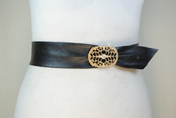 Cintura Per Jeans Donna Cintura In Pelle Donna Con Fibbia Dorata - Stile Vintage Punk, Larghezza 2.8cm, Per Jeans E Abiti Cintura Dorata Donna - Foto 12