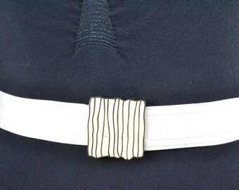 Genuine CIPRIANI White Leather Belt Unisex Medium 30 - Etsy  display picture 1