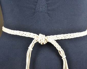 Woven Braided Rope Knotted Fringe Tassel Tie Belt - Etsy Canada display picture 3