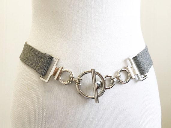 1990s Gray Chain Belt for Women - Etsy