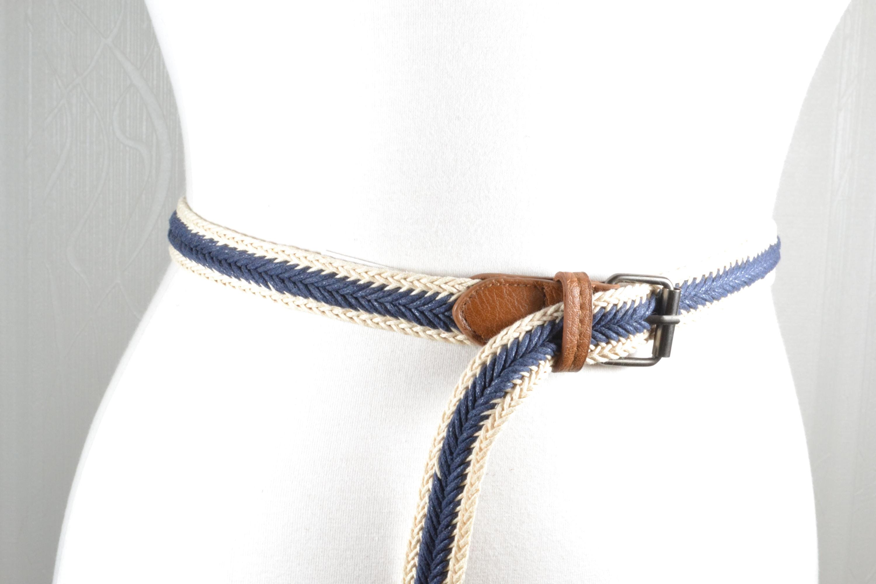RAG & Bone Crwam multi strand braided belt, L Braided Stretch Belt - Greg Norman Collection main image 3