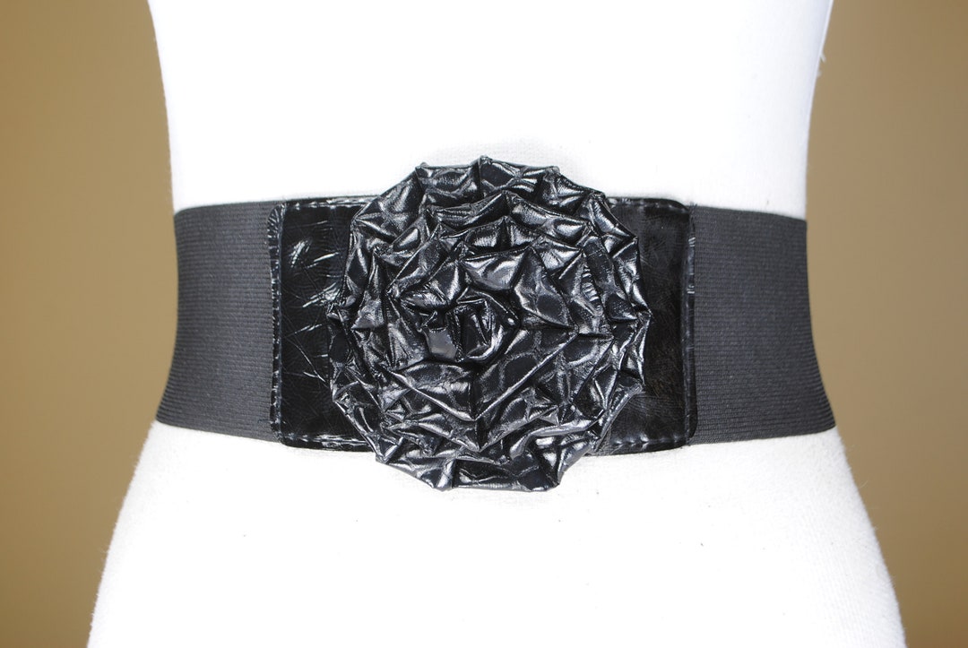 artistkomplex FLOWER BELTベルト (BLACK) M&F Western Women's Floral Crystal Concho Belt, Silver, SM