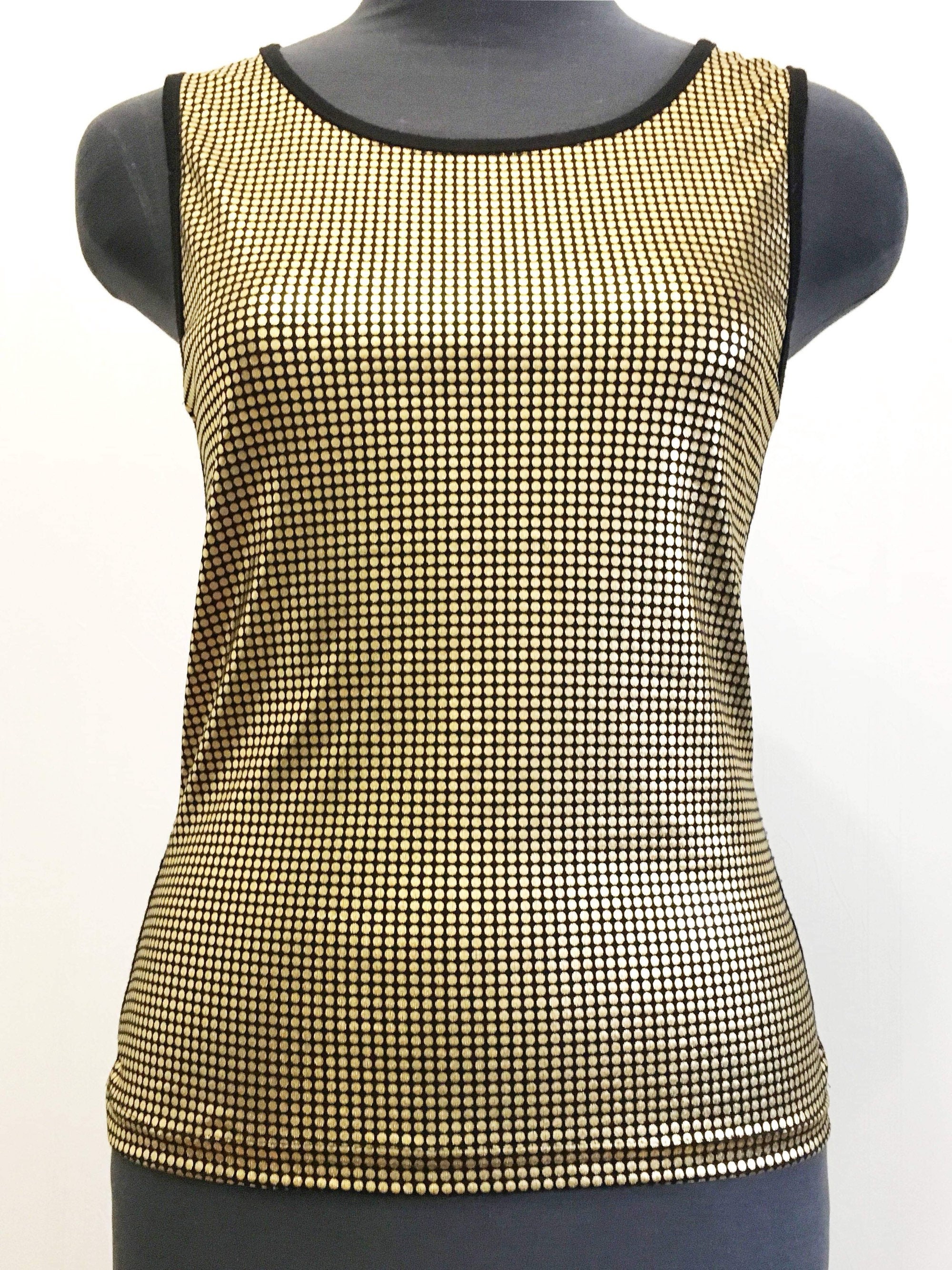 Gold metallic top women sport tshirt | Etsy