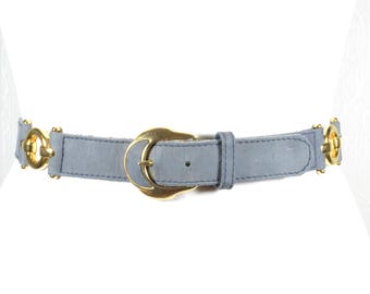 Dior Paris, Vintage Christian Dior Black Suede Belt - Size S  display picture 1