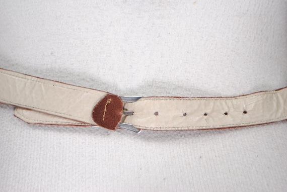 Brown wide suede dirndl leather belt for women - image 3