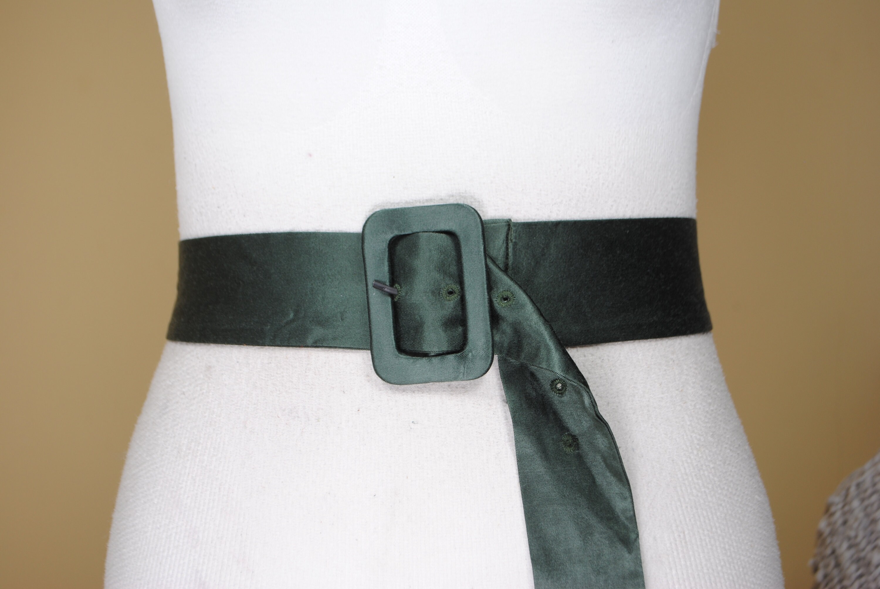 Buy Womens Dark Green Belt For Dress 2.0 Cm - Real Leather