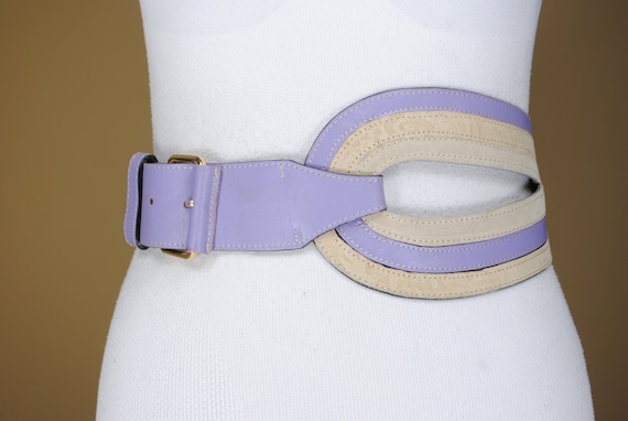 wide purple belt