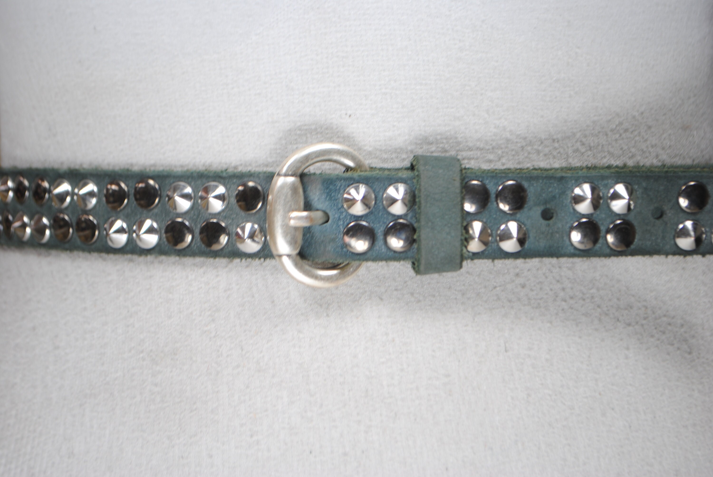 70s Vintage Gray Studded Belt Gray Studded Belt: Vintage Women main image 3