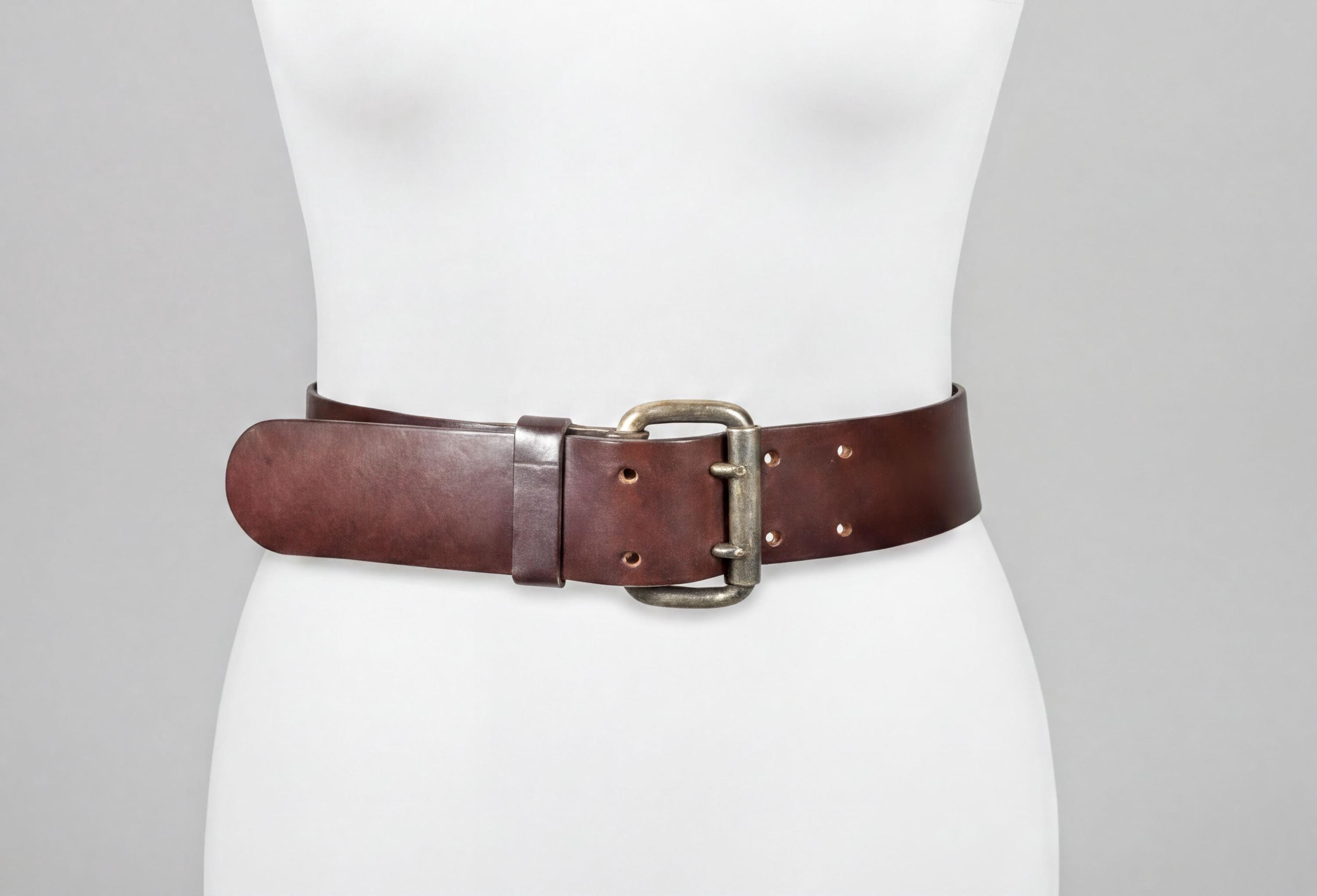 9299 Women Leather Casual Wear Belt, Weathered-brown Women main image 3
