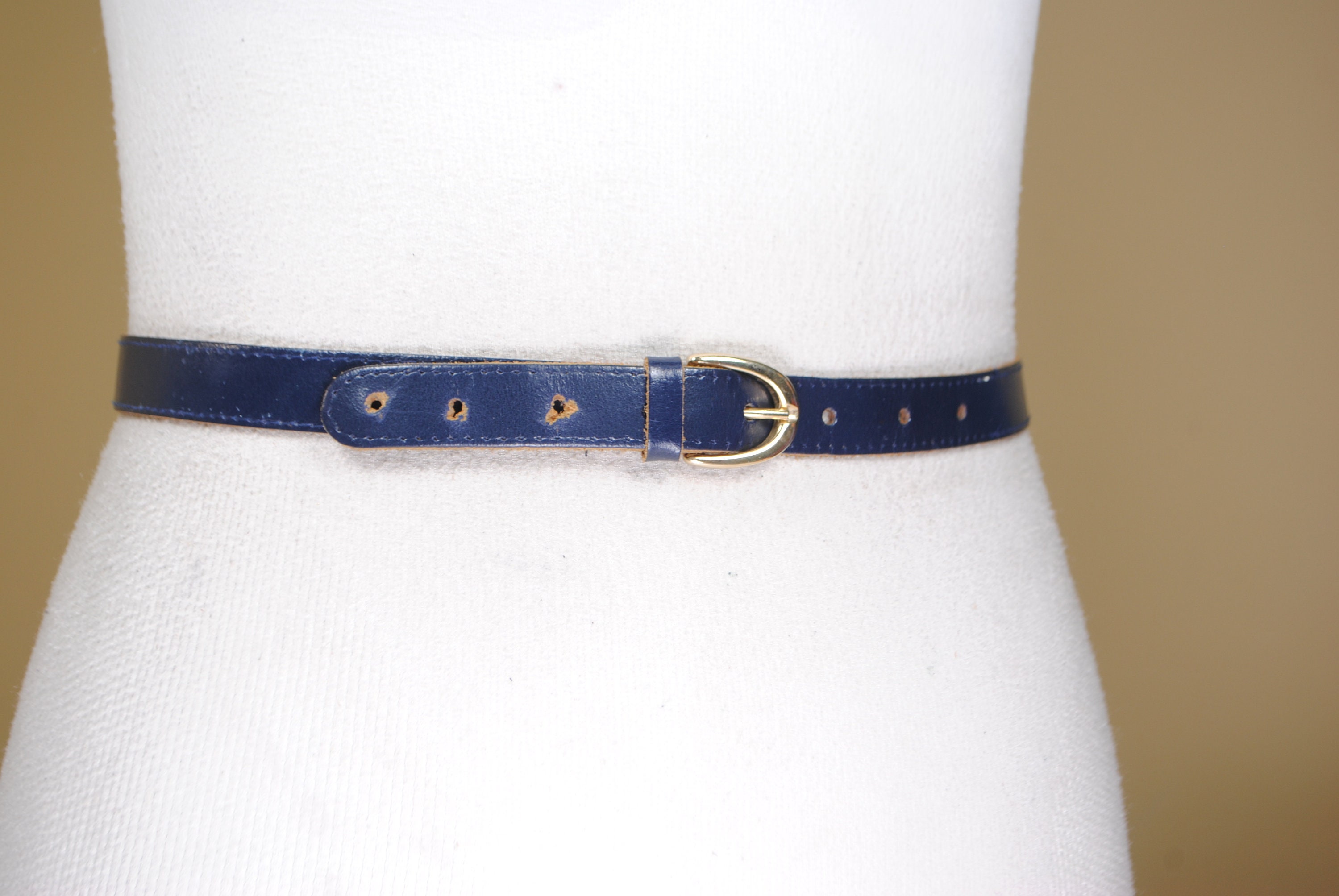 Navy blue belt womens discount