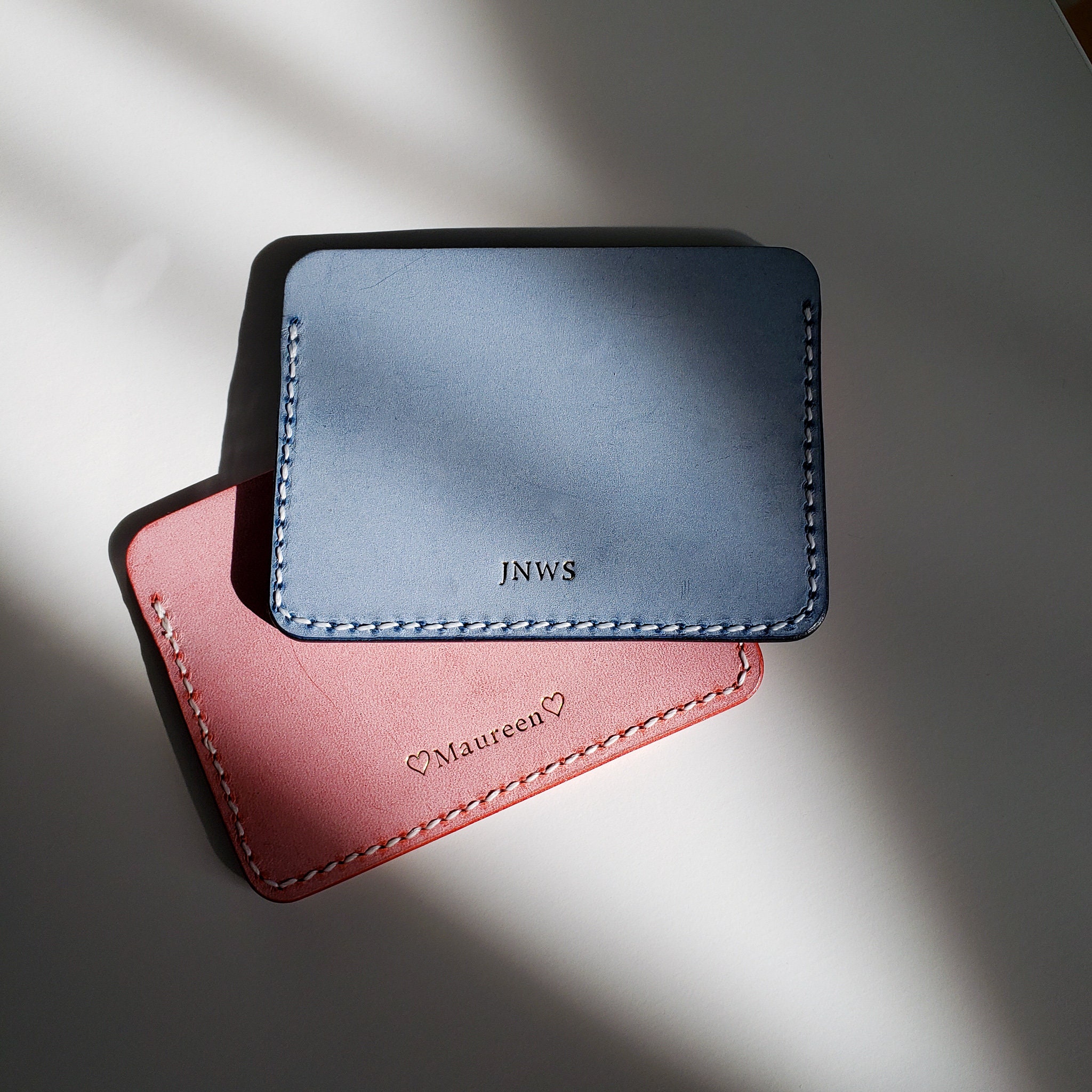 Black floral leather minimalist keychain card wallet – SheBuilt