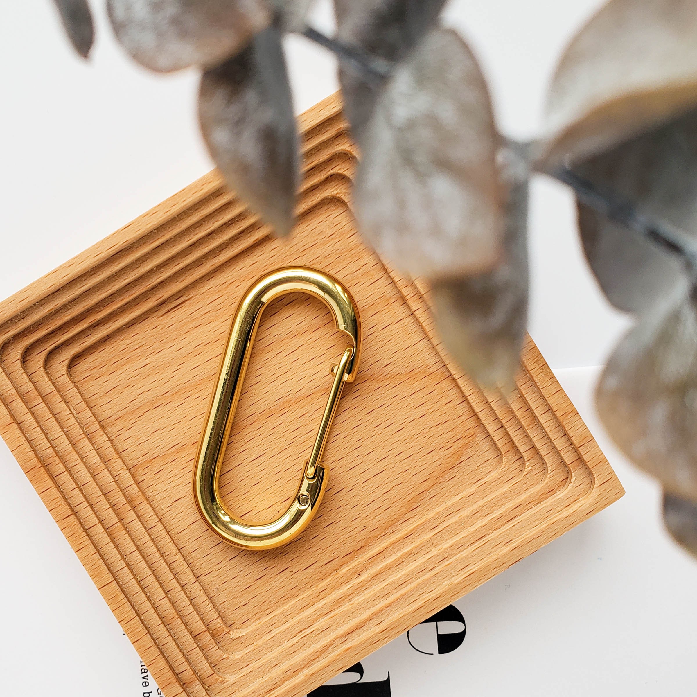 Brass Carabiner Keychain Clip & Gold Key Ring Hook - Etsy