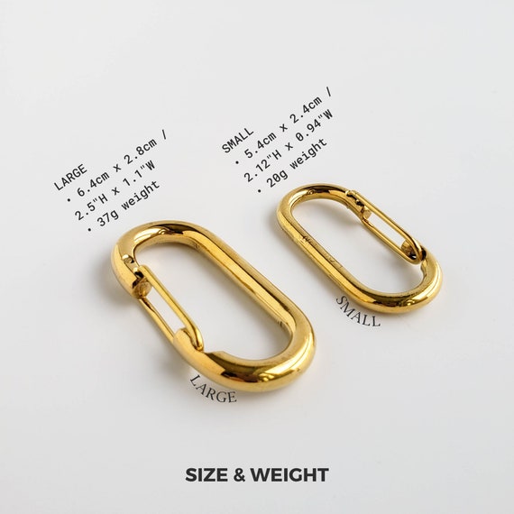 Brass Carabiner Keychain Clip & Gold Key Ring Hook - Etsy