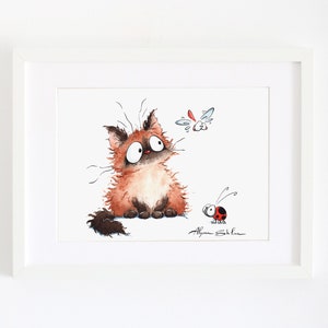 Stampa artistica di gatto siamese, regalo carino per gli amanti dei gatti, stampa artistica da parete con gatto