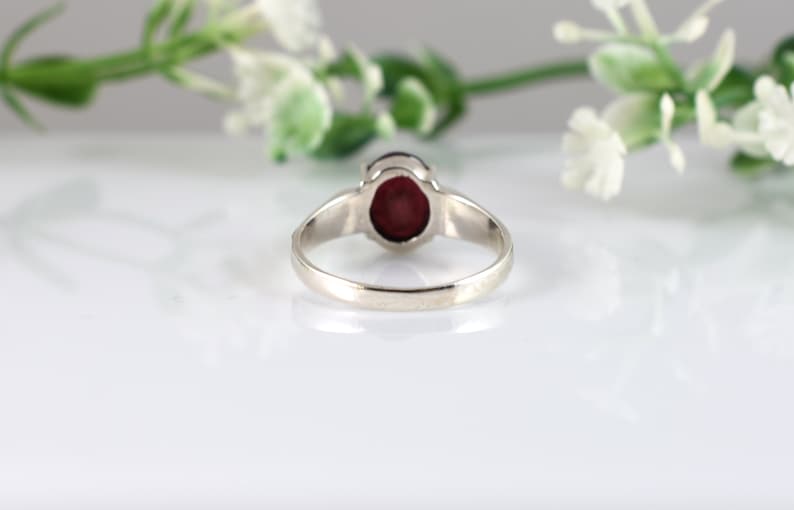 Ruby Silver Ring RUBY RING Gemstone Ring Christmas Gift,Statement Ring Engagement Ring,Birthday Gift,Wedding Ring.Design N0- RRGF-017