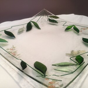 English country garden platter