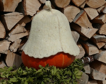 Cappello da sauna in lana, protezione termica per la testa, accessori per sauna